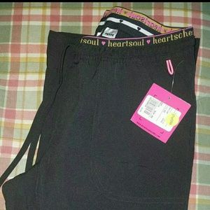 Black Heart Soul Scrub Pants